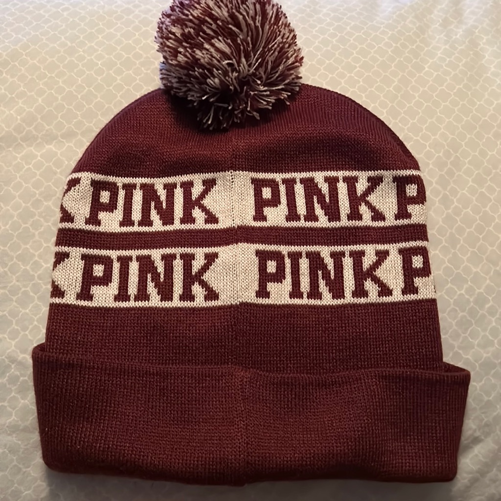 Pink Brand Beanie